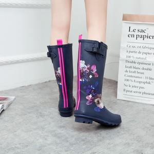 Botas <span class=keywords><strong>de</strong></span> Lluvia <span class=keywords><strong>de</strong></span> Moda al por Mayor, Personalizadas, Unisex, para Mujer, hasta la Rodilla, con Suela Plana, para <span class=keywords><strong>Pesca</strong></span> al Aire Libre, Impermeables, <span class=keywords><strong>de</strong></span> Goma - Product Image 6