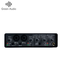 Microphone à condensateur GAX-MD23F avec carte son pour l'enregistrement, ensemble d'équipement de diffusion en direct, microphone à condensateur de bonne qualité