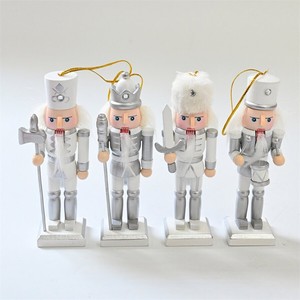 <span class=keywords><strong>Soldat</strong></span> Noël Taille 12cm Décoration de Noël <span class=keywords><strong>Casse</strong></span>-Noisette Pendentif Ensemble Argent Série Haut de Gamme Fournitures de Fête de Noël - Product Image 5