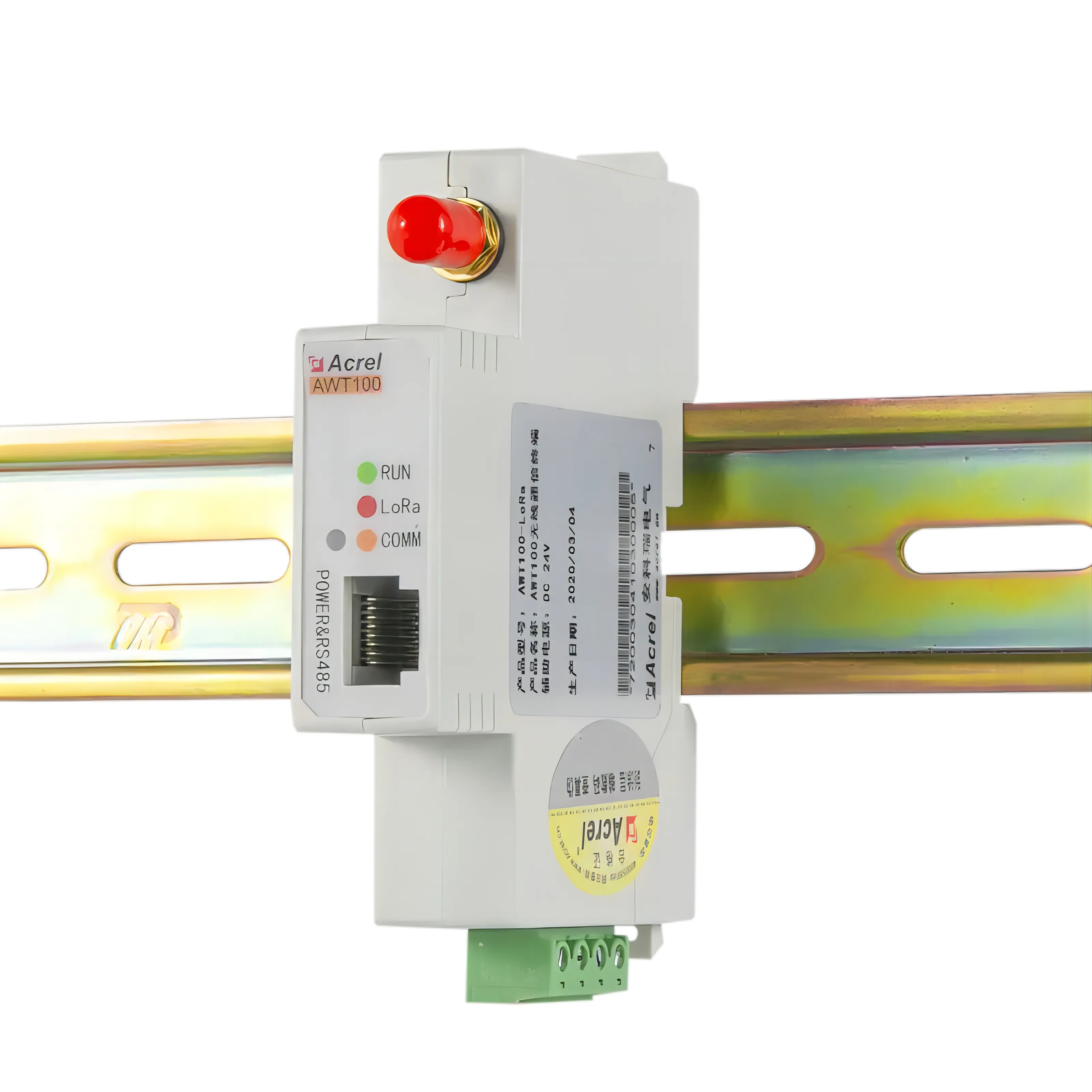 Acrel AWT100-LoRa uplink terminale di comunicazione Wireless con Lora e downlink con RS485 collegare facilmente i misuratori di potenza