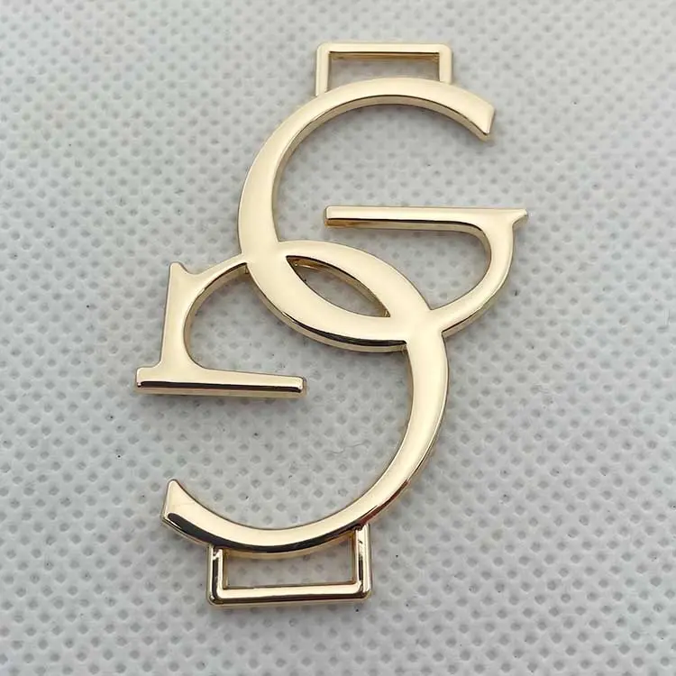 Neostar Mode Plating Goud Rechthoek Custom Merk Logo Naaien Metalen Tag Voor Kleding