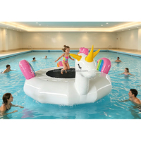 Trampoline aquatique gonflable licorne, plateforme de saut aquatique, lit de saut aquatique