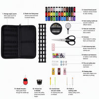 Kit de couture portable pour la maison, boîte à outils de broderie DIY, aiguilles, mini kit de couture, fournitures pour la maison, accessoires de voyage
