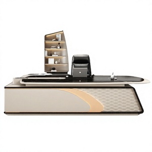 Muebles de Oficina Ejecutivos Modernos y Contemporáneos en Forma de L para CEO, Jefe o Gerente - Mesa de Computadora Ergonómica Anti-Rayones con Borde Modular - Product Image 2