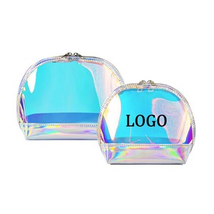 Designer <strong>Make</strong> <strong>up</strong> Pouch Cosmetic Foldable Embroidery Makeup <strong>Trolly</strong> Black Custom Clear Pvc Toiletry Bag - Product Image 5