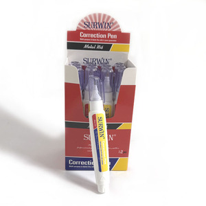 Corrector Líquido de Alta Calidad, No Tóxico y Seguro, con Punta Metálica, Personalizable, Color Blanco, para Estudiantes y Profesores - Product Image 2