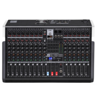Nouvelle console de mixage audio active haute fidélité PTX-1200D 2026, puissance totale de 700 W, pour systèmes sonores professionnels