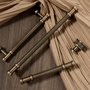 Antique Brass rắn tủ xử lý kéo knobs Vàng Lưới tủ quần áo kéo đồng tủ tủ quần áo xử lý tuổi Brass nhà bếp - Product Image 3