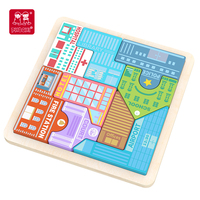Mainan Puzzle Kayu Bayi, Mainan Teka-teki Jigsaw Pendidikan untuk Hadiah Anak-anak