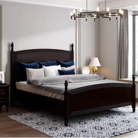 Nouveau design Lit double King Size Lit double en bois blanc Lit double