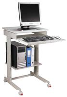 Twinco PC station debout 4 Positions de stockage maison bureau ordinateur bureau Table d'écriture bureau avec plateau de clavier