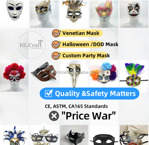 HLCハロウィンボールパーティーマスククロウバードヘッドハーフフェイスアニマルマスク男性用スチームパンク仮面舞踏会ヒップホップダンスパーティー - Product Image 6