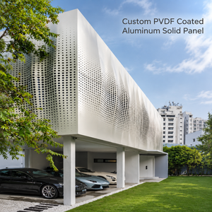 Revêtement de façade en aluminium perforé à dégradé moderne et tendance, panneau de bardage à motif personnalisé pour mur-rideau résidentiel - Product Image 1