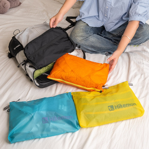 Индивидуальные OEM/ODM ультралегкие дорожные сумки для хранения 18 г, водонепроницаемые упаковочные пакеты для нижнего белья, носков, одежды, для деловых поездок, нейлон 15D - Product Image 3