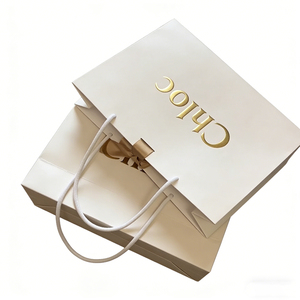 Bolsa <span class=keywords><strong>de</strong></span> <span class=keywords><strong>Papel</strong></span> Kraft Personalizada para Compras al por Menor con Asas <span class=keywords><strong>de</strong></span> Lujo para Ropa y Regalos, <span class=keywords><strong>Mini</strong></span> Empaque Impreso con Logotipos - Product Image 4