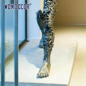 Décoration artistique intérieure en métal Figure creuse abstraite désintégrant la sculpture en acier inoxydable - Product Image 5