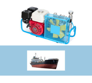 Compresseur d'air 300 bars Compresseurs industriels Zone de compresseur pour la lutte contre l'incendie et la plongée <span class=keywords><strong>sous</strong></span>-marine Moteurs à essence - Product Image 2