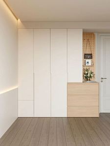 2025 Trending Fitted Wardrobe Door Space-Saving Floor to Ceiling Closet for <b>Small</b> Bedrooms Wardrobe Storage - Product Image 2