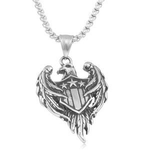 Collar con Colgante de Águila, Acero Inoxidable, Estilo Punk Unisex, Diseño de Bandera Americana, Joyería de Regalo 280736 - Product Image 2