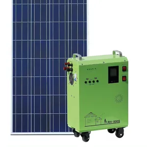 Generator daya surya portabel, Generator energi darurat 110V 220V, pembangkit listrik rumah hibrida Watt