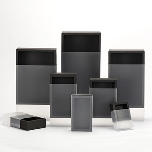 Caja de cajón Kraft deslizante para ventana de PVC esmerilado transparente con logotipo personalizado - Product Image 4