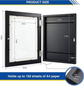 Cadre photo de haute qualité pour l'affichage des œuvres d'art des enfants, avec ouverture frontale - Product Image 2