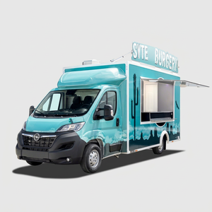Mobile Food Truck 4.8m Aluminum Body Single Axle Motorized Prep Space Rust Resistant 2 Compartment <b>Sink</b> 2-Year Warranty for - Product Image 1