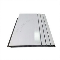 Panneau mural en PVC 300*8mm, panneau mural SPC - 3 rainures gauche, résistant à l'humidité, insonorisant