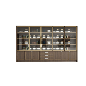 Nordic style wooden design plywood Nordic Wooden Art Wine Cabinet for living room furniture