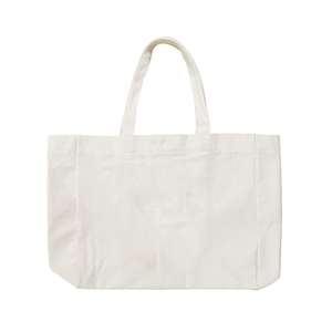 Bolsa de compras reutilizable de lona, muy vendida, con el logotipo de una marca de bolsas de compras impreso en ella. - Product Image 3