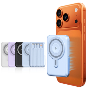 แบตสำรองแม่เหล็กไร้สายแบบชาร์จเร็ว ความจุ 10000 มิลลิแอมป์ พร้อมขาตั้งพับได้ รับทำโลโก้ตามสั่ง ขายส่ง - Product Image 4