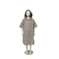 Offre Spéciale en gros recyclé de haute qualité léger pur coton à capuche sans sable poncho à langer pour enfants