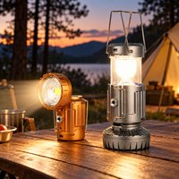 Lanterne solaire LED multifonctionnelle pour le camping, lampe d'urgence rechargeable portable pour les aventures en plein air
