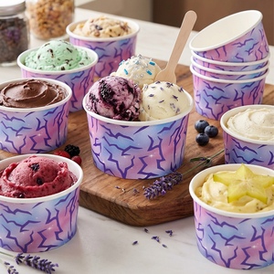 10 ciotole di <span class=keywords><strong>carta</strong></span> usa e getta con stampa viola a forma di fulmine, contenitori per snack e dessert per decorazioni da tavola per feste di compleanno e festività - Product Image 5