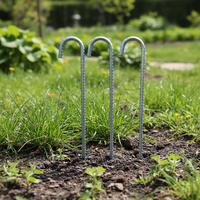 Piquet de tente en acier galvanisé robuste et moderne pour camping en plein air, jardin et clôture – Utilisation 10 ans