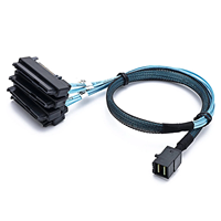 Cable de transferencia de datos de 50CM, 100CM, Mini SAS HDD a 4x SAS de 29 Pines, con disco duro de 15 Potencias, de servidor RAID Cable, venta al por mayor
