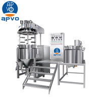 Homogénéisateur sous vide Machine d'émulsification Ligne de production de mayonnaise Pâte de ketchup à la tomate Machine de fabrication de fromage à la crème cosmétique