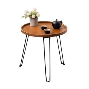 Folding <b>small</b> <b>round</b> <b>table</b>, living room, home use, <b>round</b> creative sofa <b>side</b> <b>table</b>, outdoor balcony coffee <b>table</b>, cross-border - Product Image 2