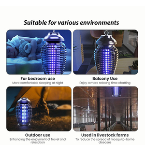 <span class=keywords><strong>Lampe</strong></span> <span class=keywords><strong>anti</strong></span>-moustiques UV LED, étanche IPX4, silencieuse, lumière <span class=keywords><strong>anti</strong></span>-moustiques, intérieur/extérieur, tue-insectes, sans danger pour la maison, les enfants et les animaux domestiques - Product Image 2