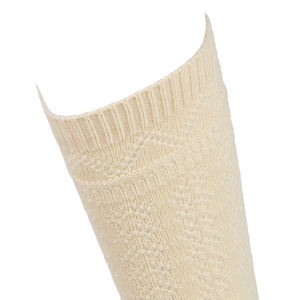 Chaussettes thermiques blanches en spandex confortables pour femmes, hauteur genou, douces, chaudes et personnalisables - Product Image 3