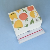 Boîte d'emballage en carton ondulé biodégradable pour l'expédition de fruits frais (fruits du dragon) et de jus de fruits, avec fonction de déchirement facile, vente en gros