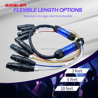 Câble multipaire XLR multicolore 8 canaux, 4/8/16/32 canaux, 20 mètres, câble audio multipaire XLR pour scène