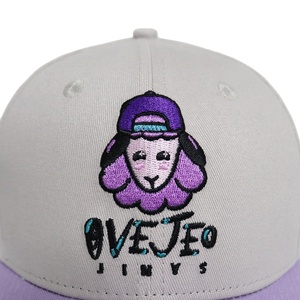 Venta al por mayor de moda de 6 paneles estructurados 2 tonos gorra de algodón personalizado plano bordado logotipo de las mujeres Casual Hip <span class=keywords><strong>Pop</strong></span> gorras de béisbol europeas - Product Image 6