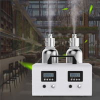 Diffuseur de parfum commercial mural pour hall d'hôtel, grande capacité, double bouteille d'huiles essentielles, machine de diffusion de parfum et humidificateur pour système CVC