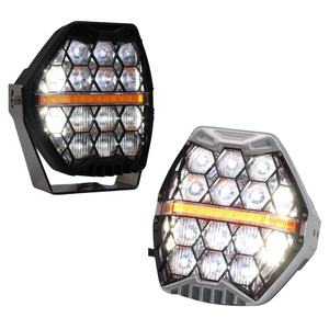 TIYPEOR 120W feux de croisement ambre DRL lumière de conduite 7 pouces tout-terrain lumière 7 ''hors route lumière pour Jeep Suv Atv Utv camion - Product Image 1