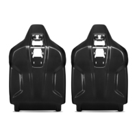 Housse de siège en fibre de carbone 100% sèche, style OEM, compatible avec BMW G90 G99 M5 2025+, accessoires de voiture, housse de dossier de siège intérieur, 2 pièces