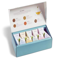 Boîtes d'emballage en carton imprimées sur mesure pour thé aux fruits, coffret cadeau, ensemble d'organisateurs