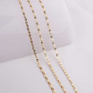 قلادة خانقة هندسية على شكل أنف الخنزير من CM YIM للمجوهرات، تصميم أوروبي بسيط مطلي بالذهب عيار 14 قيراط، عرض 2.5 ملم - Product Image 5