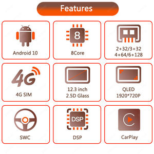 12,3 '1920*720 pantalla QLED 8Core Android Multimedia REPRODUCTOR DE DVD para coche para Honda Accord 8 2008-2012 soporte SWC BT DSP - Product Image 6