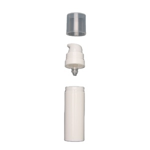 Échantillon GRATUIT, faible MOQ, flacon cosmétique vide en plastique de 50 ml, conteneur cylindrique pour soins de la peau, flacon pompe sans air pour soins de la peau, flacon de voyage pour lotion de 30 ml - Product Image 1